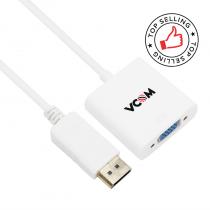 DisplayPort to VGA Adapter Cable|DP Male to VGA HD-15 Female Adapter|DisplayPort to VGA for Macbook|DisplayPort Cable